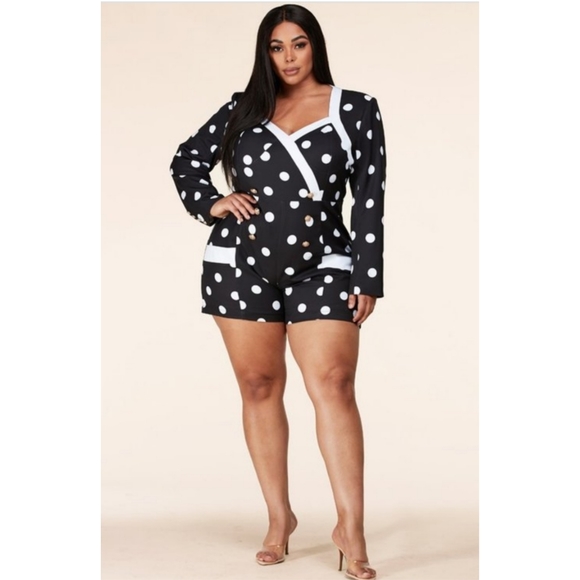 L'ATISTE Polka-dot Romper - Picture 2 of 11